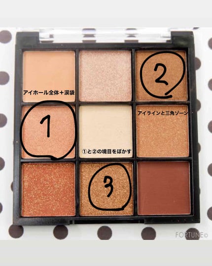 UR GLAM BLOOMING EYE COLOR PALETTE/U R GLAM/アイシャドウパレットを使ったクチコミ(1枚目)