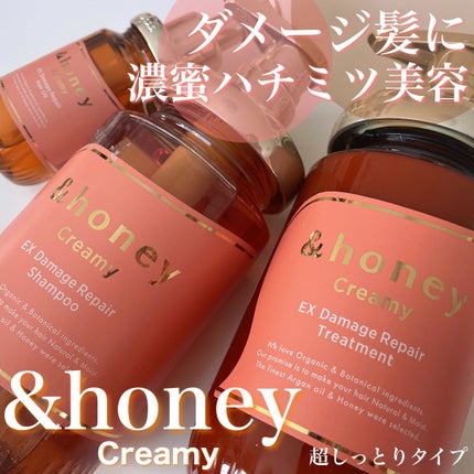 Creamy EXダメージリペアシャンプー1.0/ヘアトリートメント2.0/&honey/市販シャンプーを使ったクチコミ(1枚目)