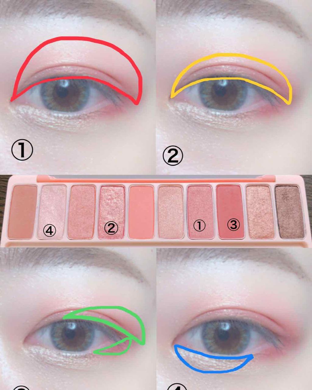 プレイカラー アイシャドウ/ETUDE/アイシャドウパレットを使ったクチコミ（2枚目）