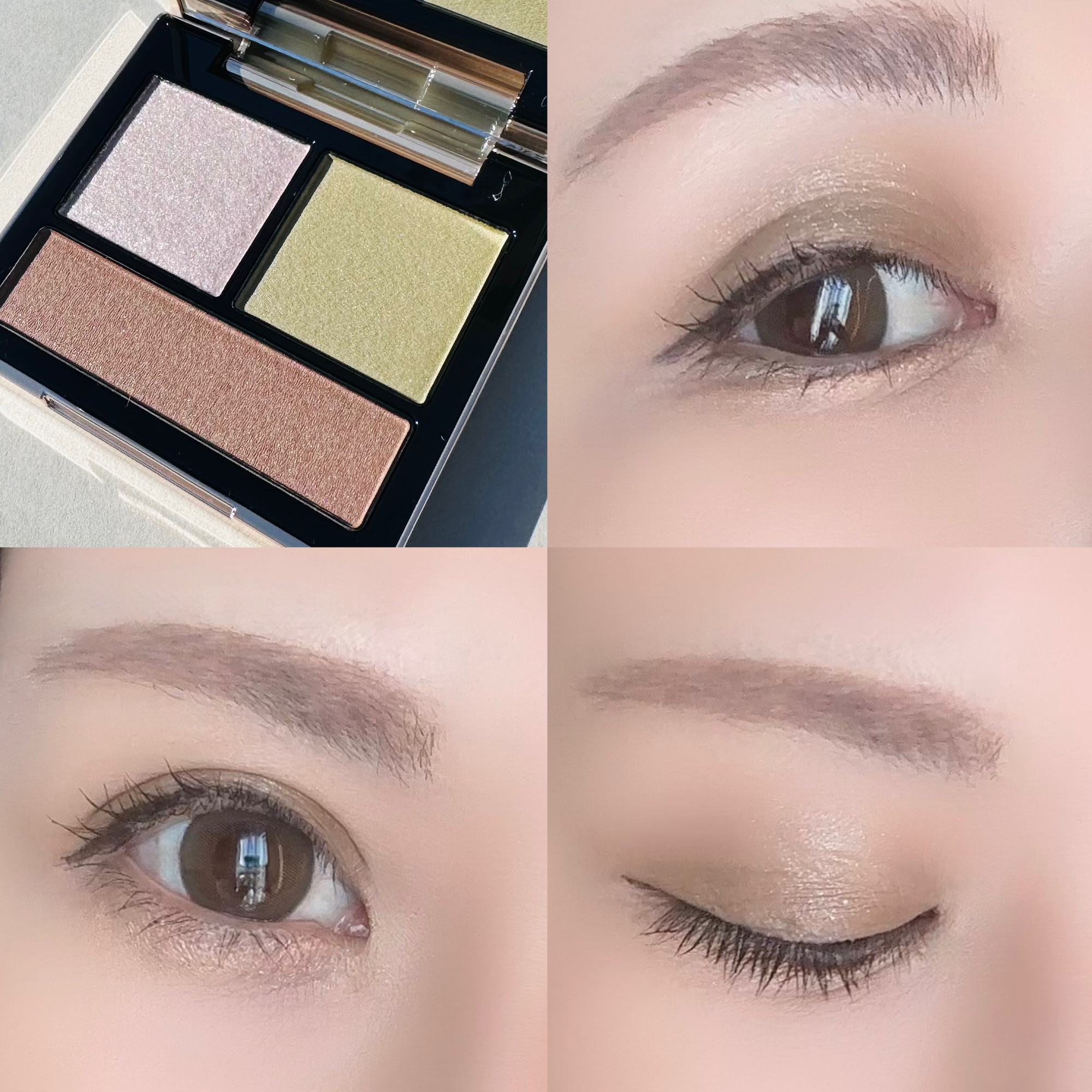 テイラード カラー アイズ 04 Urban Khaki/SNIDEL BEAUTY/アイシャドウパレットを使ったクチコミ（3枚目）