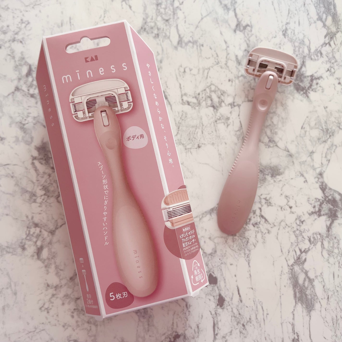 miness ボディ用カミソリ 替刃2個付/貝印/シェーバーを使ったクチコミ(2枚目)