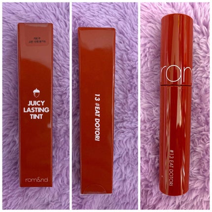 ジューシーラスティングティント/rom&nd/リップティントを使ったクチコミ(1枚目)