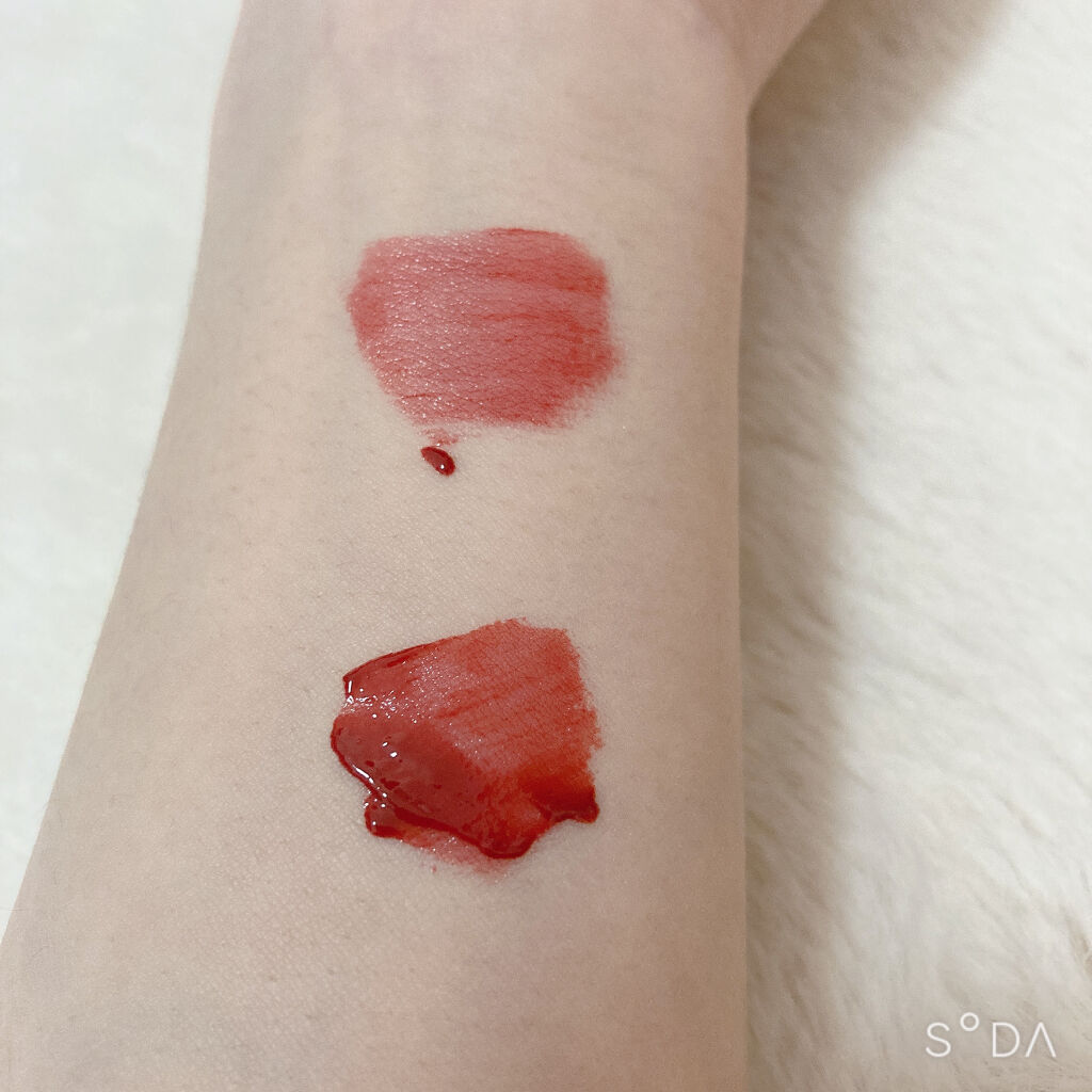 ジューシーラスティングティント/rom&nd/リップティントを使ったクチコミ（3枚目）