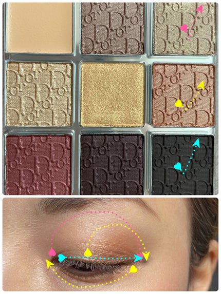 ディオール バックステージ アイ パレット 006  ブロンズ(数量限定色)/Dior/アイシャドウパレットを使ったクチコミ(3枚目)