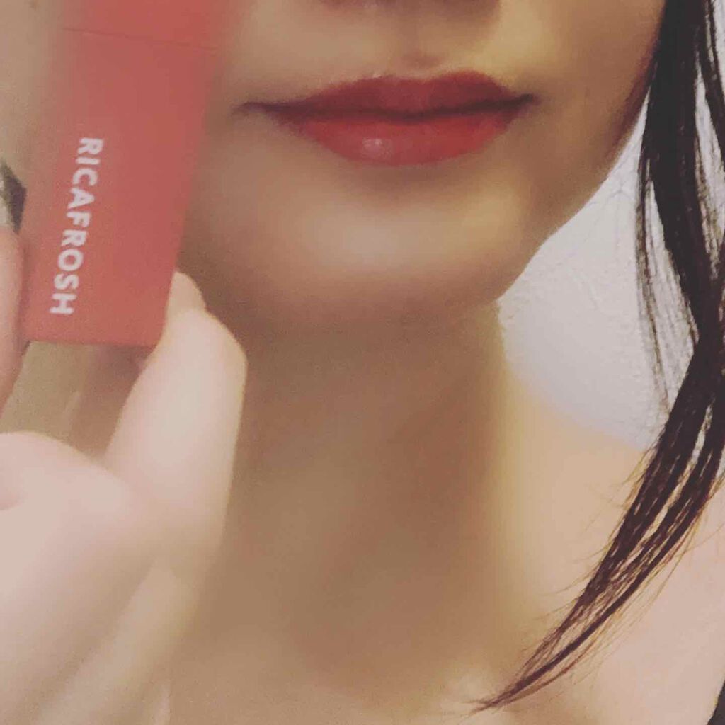 ジューシーリブティント 04 クランベリー/RICAFROSH/リップティントを使ったクチコミ（1枚目）