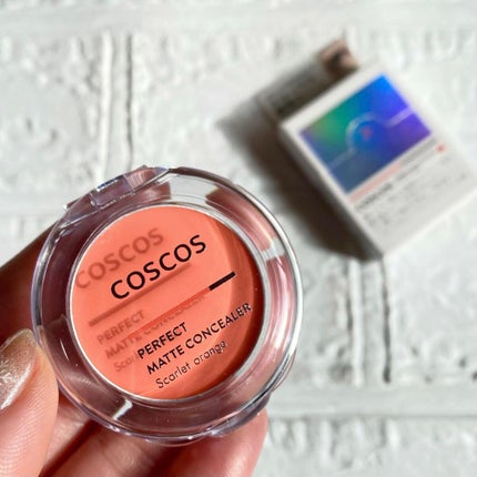 パーフェクトマットコンシーラー スカーレットオレンジ/COSCOS/クリームコンシーラーを使ったクチコミ(1枚目)
