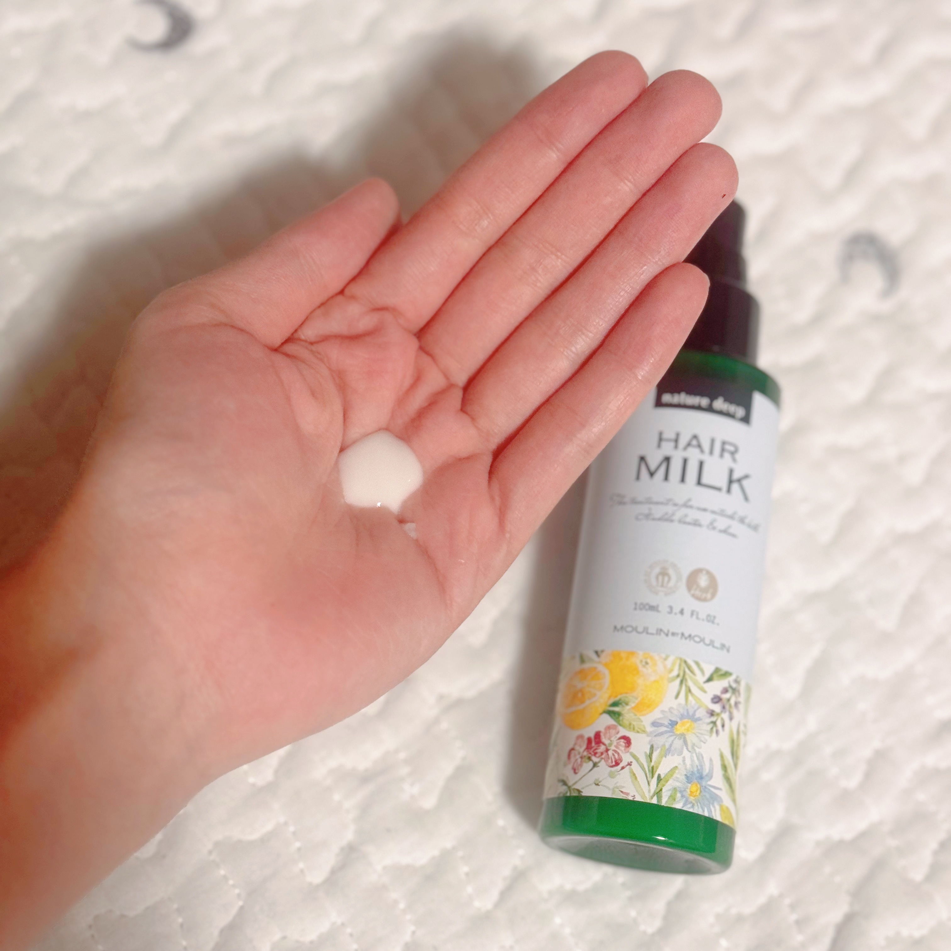 ツヤ髪ミルク/ネイチャーディープ /ヘアミルクを使ったクチコミ（2枚目）