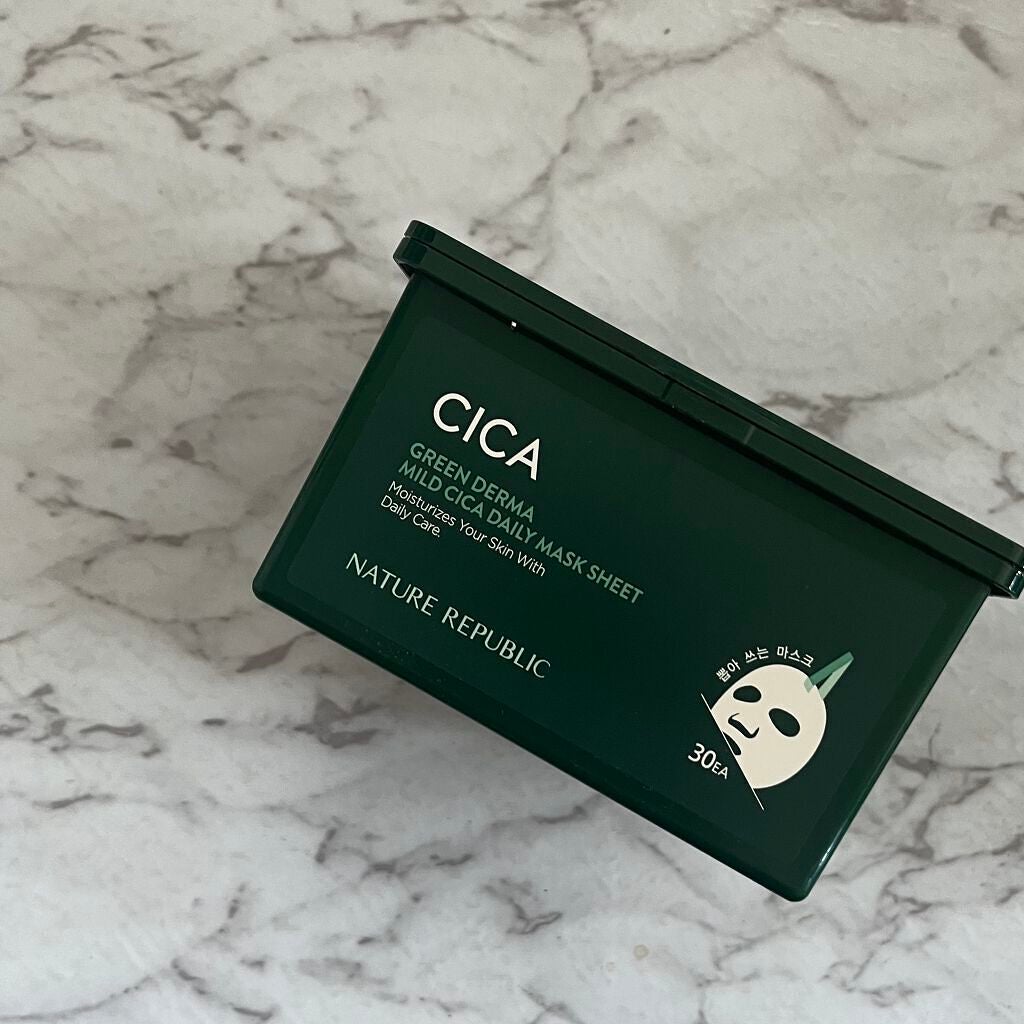 グリーンダーマCICA デイリーシートマスク/ネイチャーリパブリック/シートマスク・パックを使ったクチコミ(2枚目)