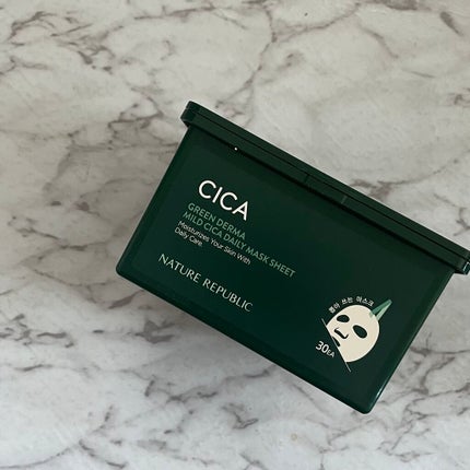 グリーンダーマCICA デイリーシートマスク/ネイチャーリパブリック/シートマスク・パックを使ったクチコミ(2枚目)