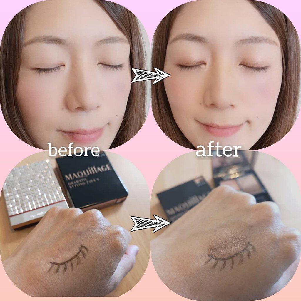 ドラマティックスタイリングアイズＳ/マキアージュ/アイシャドウパレットを使ったクチコミ（3枚目）