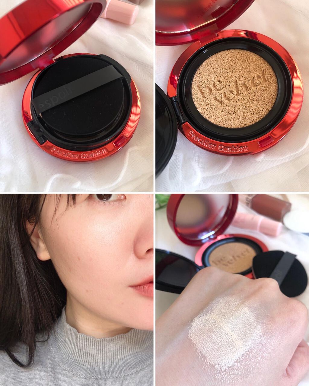 プロテーラービーベルベットカバークッション/espoir/クッションファンデーションを使ったクチコミ(5枚目)