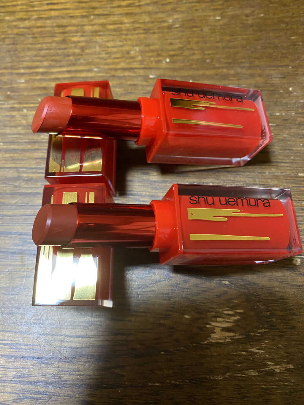 ルージュ アンリミテッド/shu uemura/口紅を使ったクチコミ（3枚目）