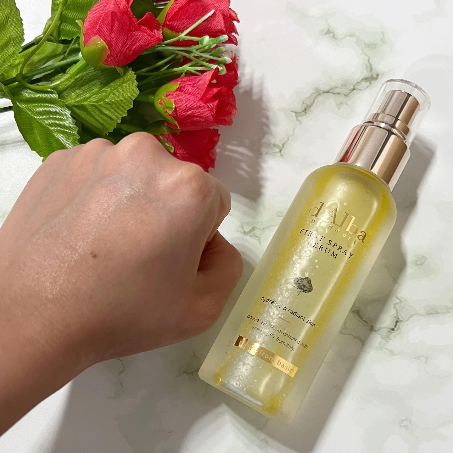 ダルバ ホワイトトリュフファーストスプレーセラム/ダルバ/ミスト状化粧水を使ったクチコミ（2枚目）