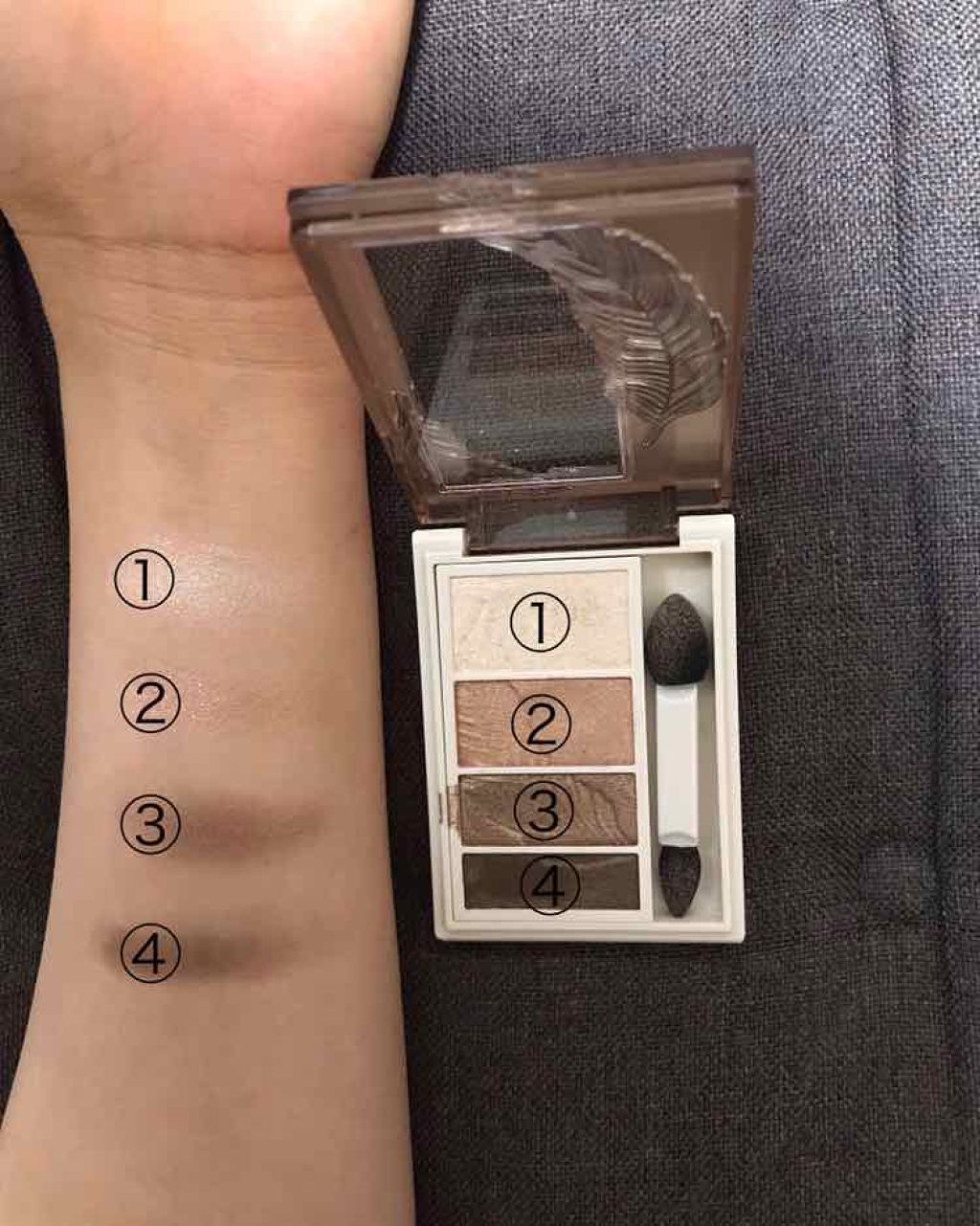 リシェ マイヌーディ アイズ/Visée/アイシャドウパレットを使ったクチコミ（2枚目）