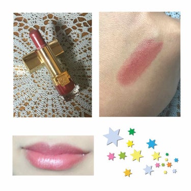 ピュア カラー クリスタル シアー リップスティック 54 パッション フルーツ シマー/ESTEE LAUDER/口紅を使ったクチコミ（1枚目）