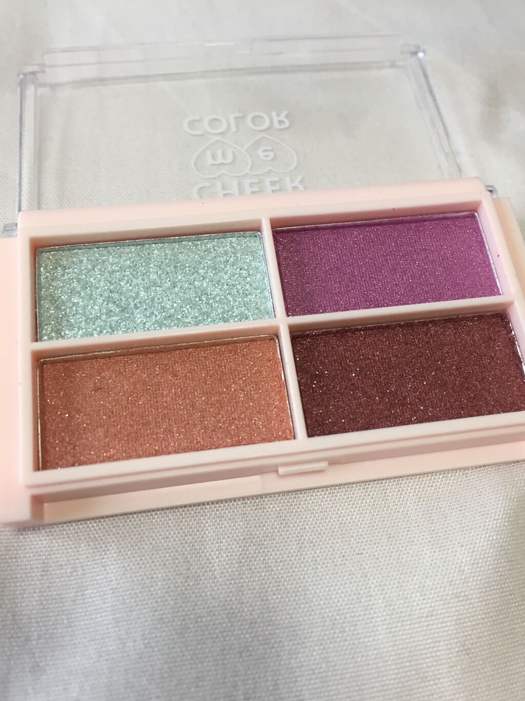 CHEER me COLOR アイシャドウ/セリア/アイシャドウパレットを使ったクチコミ(2枚目)