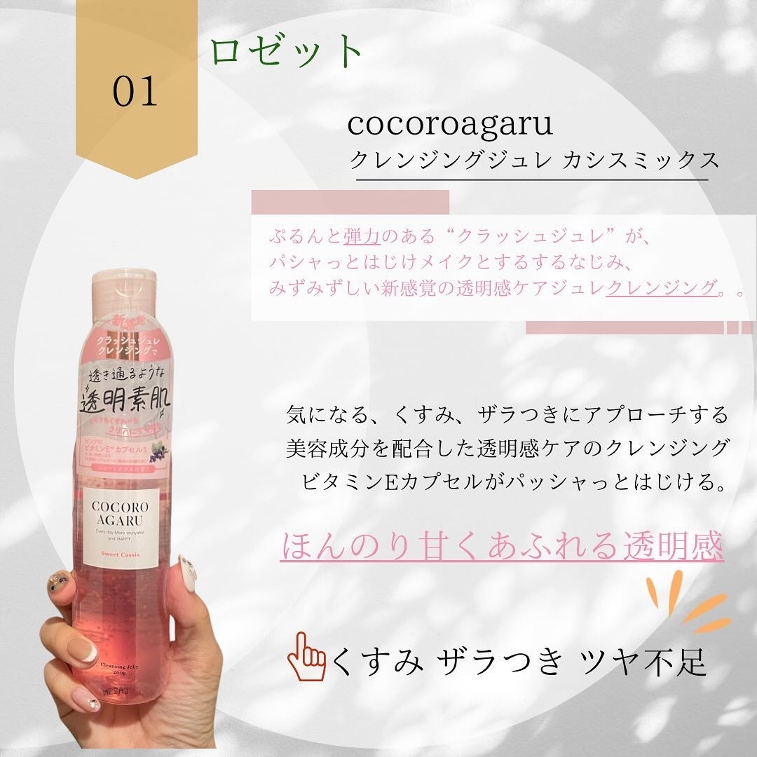 クレンジングジュレ シトラスミックス/cocoroagaru/クレンジングジェルを使ったクチコミ(2枚目)