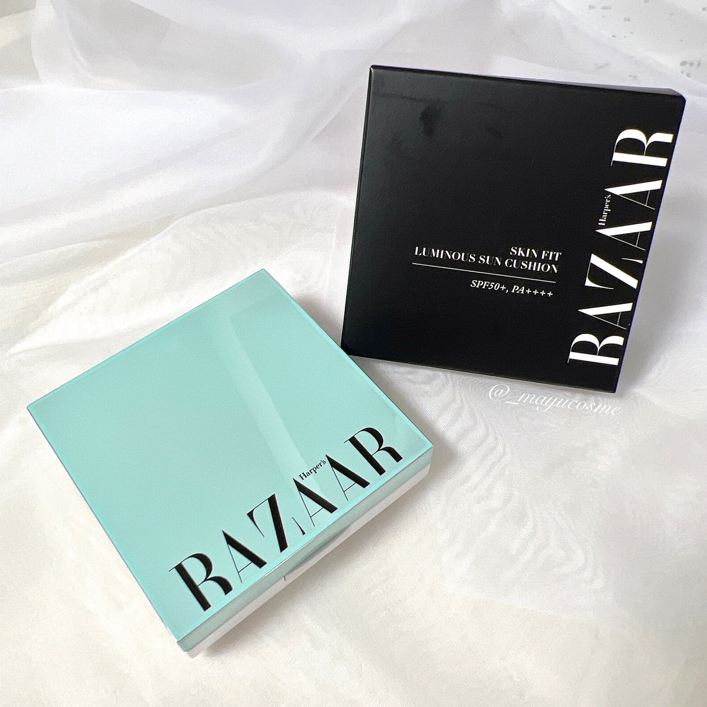 スキン フィット ルミナス サン クッション/Harper's BAZAAR Cosmetics/クッションファンデーションを使ったクチコミ(4枚目)