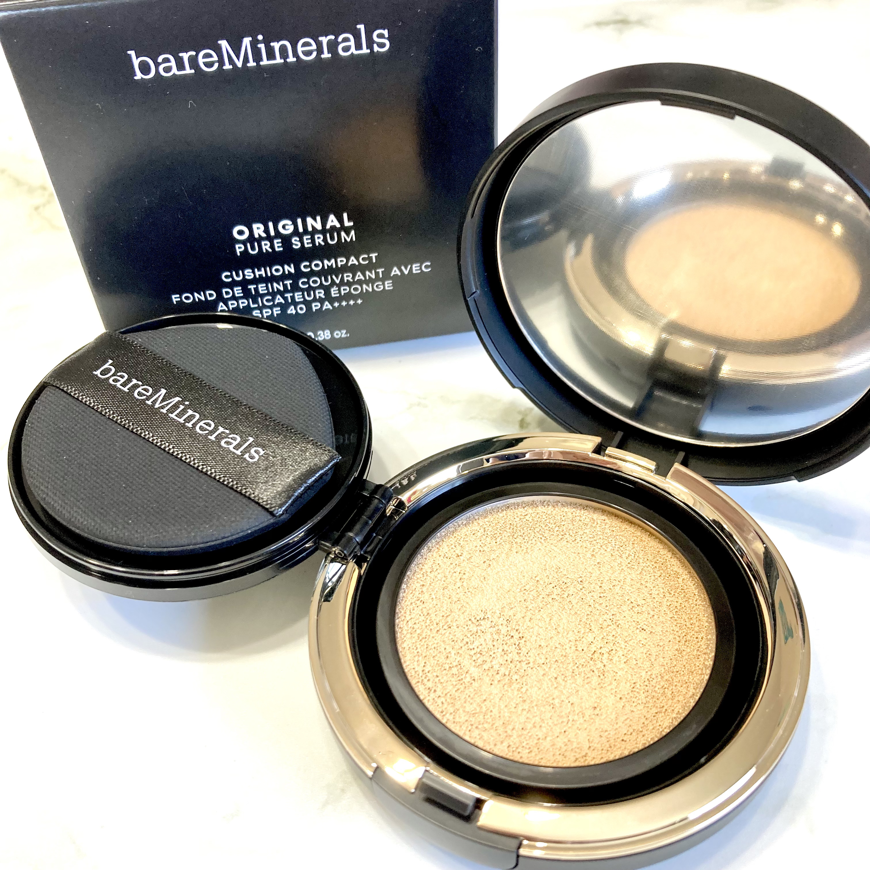 オリジナル ピュア セラム カバーアップ クッション/bareMinerals/クッションファンデーションを使ったクチコミ（2枚目）