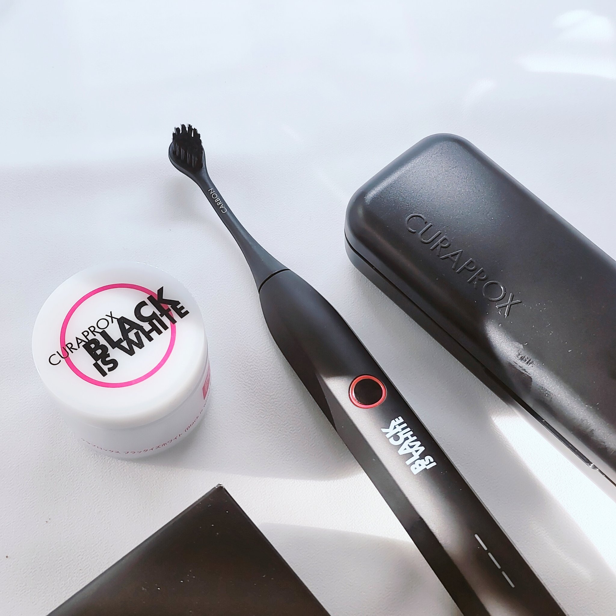 ブラックイズホワイト粉歯磨き /CURAPROX/歯磨き粉を使ったクチコミ（3枚目）