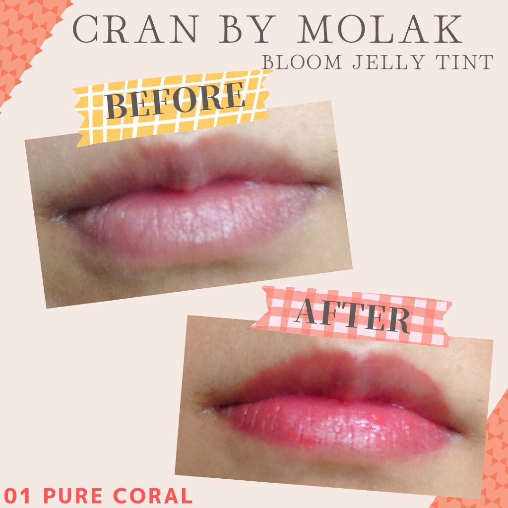 BLOOM JELLY TINT /CRAN BY MOLAK /口紅を使ったクチコミ(3枚目)