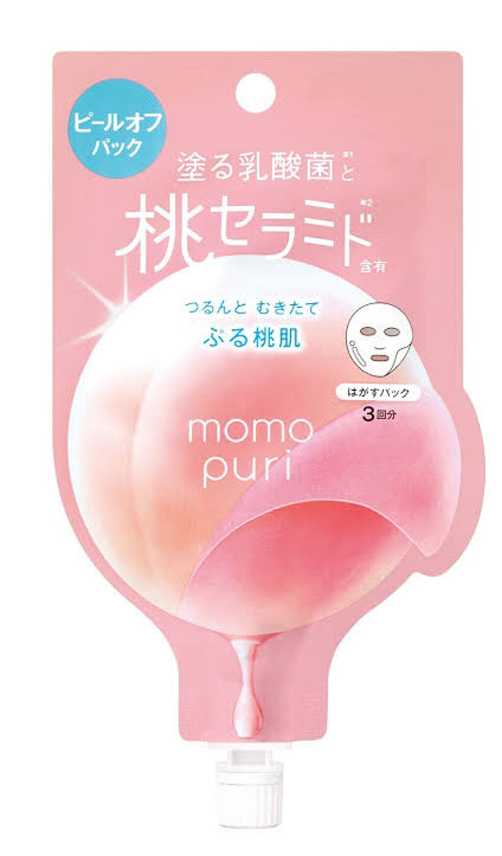 ももぷり フレッシュピールオフパック/ももぷり/ピーリングを使ったクチコミ（1枚目）