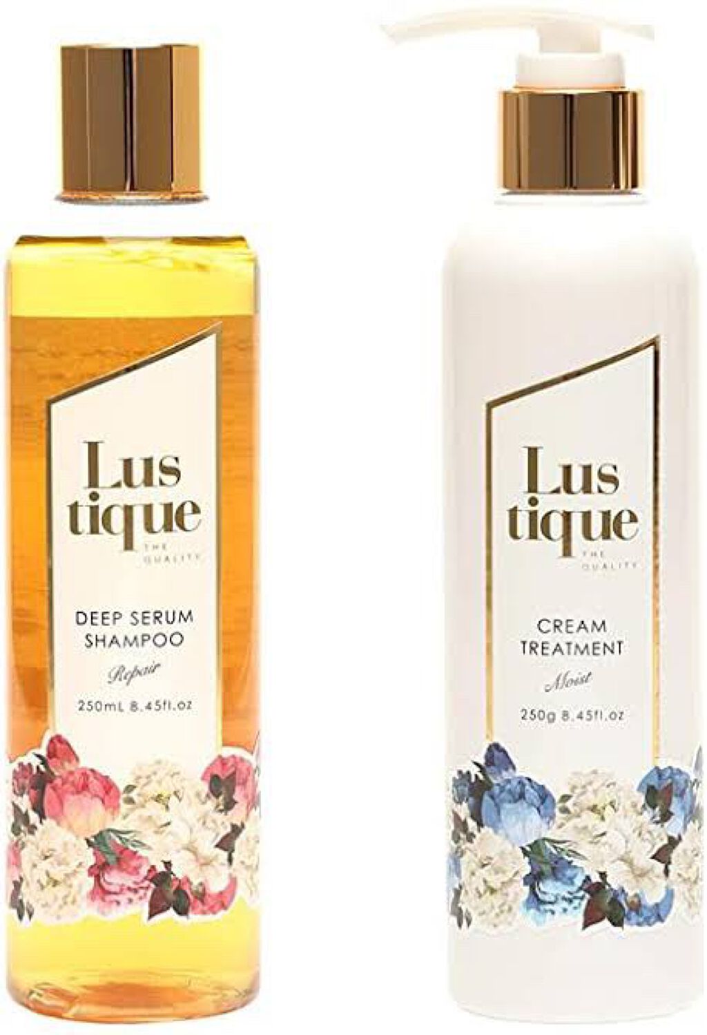 ディープセラムシャンプー リペア／クリームトリートメント モイスト/Lustique/サロンシャンプーを使ったクチコミ（1枚目）