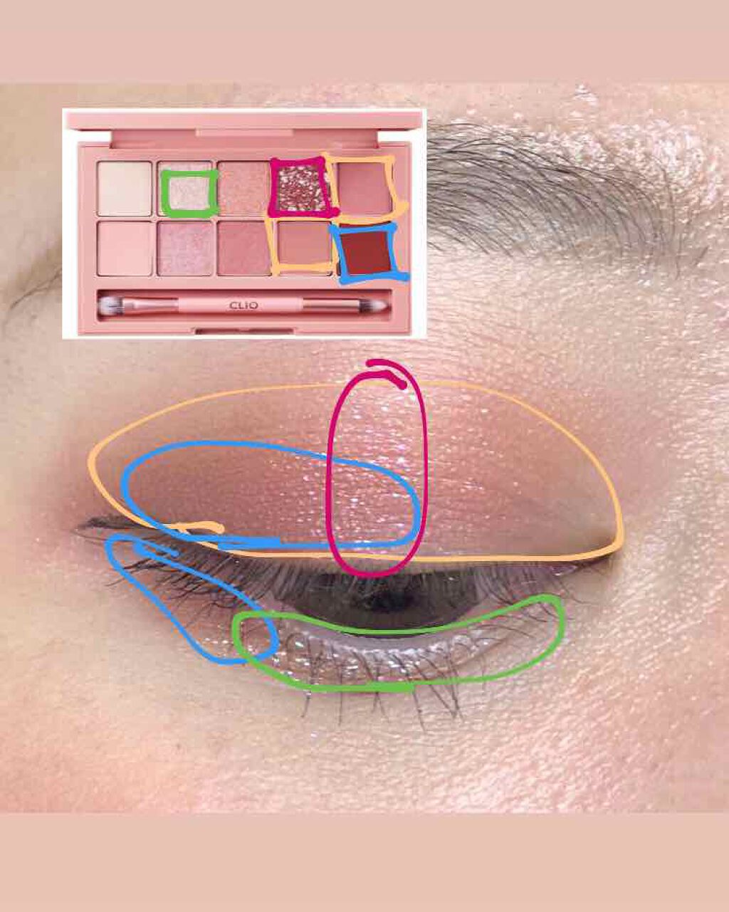 プロ アイ パレット/CLIO/アイシャドウパレットを使ったクチコミ(2枚目)