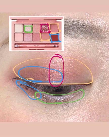 プロ アイ パレット/CLIO/アイシャドウパレットを使ったクチコミ(2枚目)