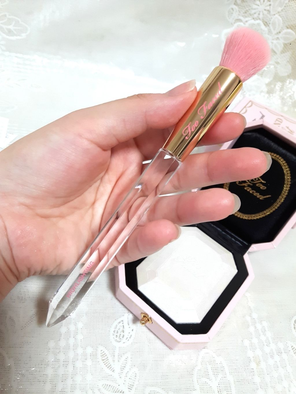 ダイヤモンドライト マルチユース ハイライター/Too Faced/パウダーハイライトを使ったクチコミ(4枚目)