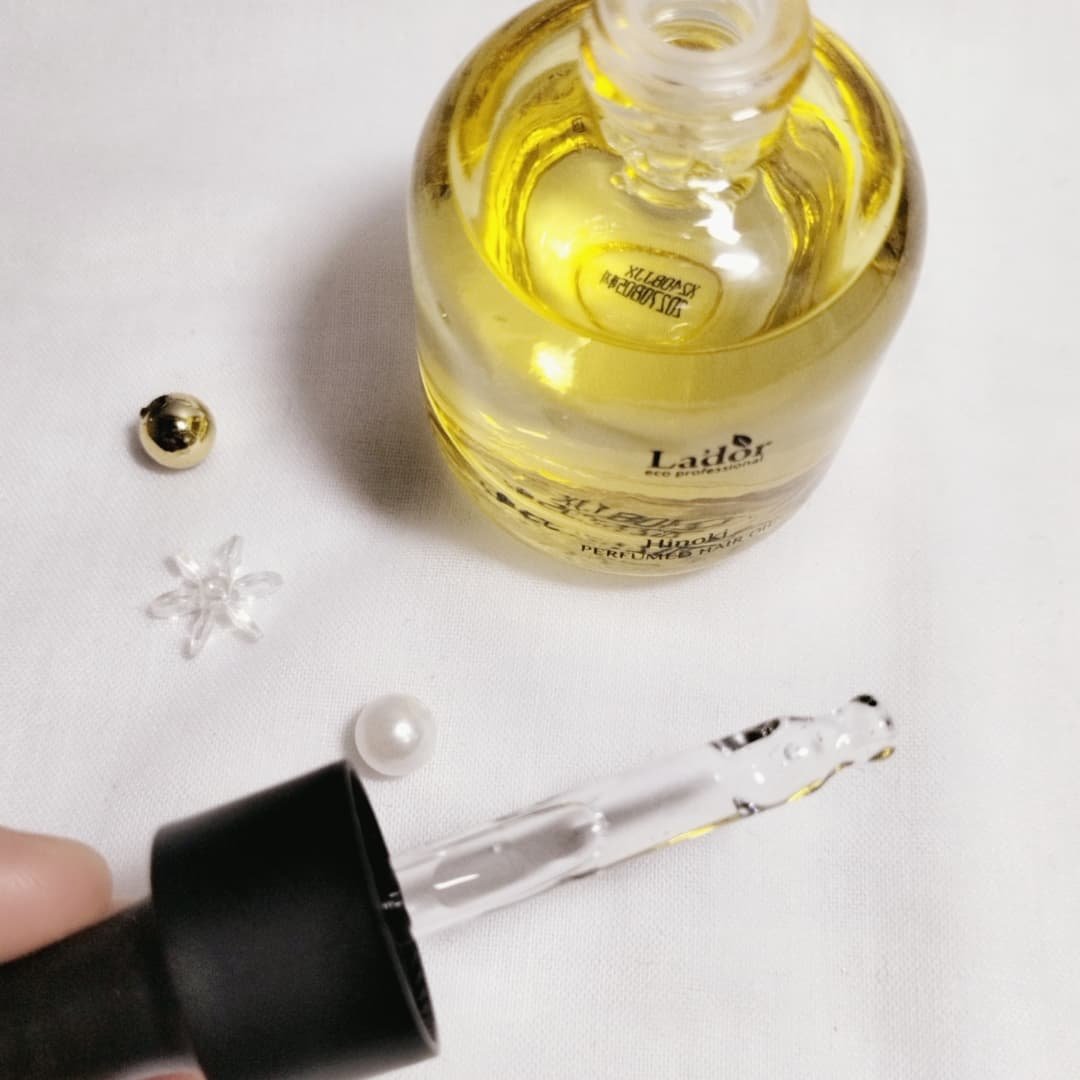パフュームヘアオイル ヒノキ/La'dor/ヘアオイルを使ったクチコミ（2枚目）