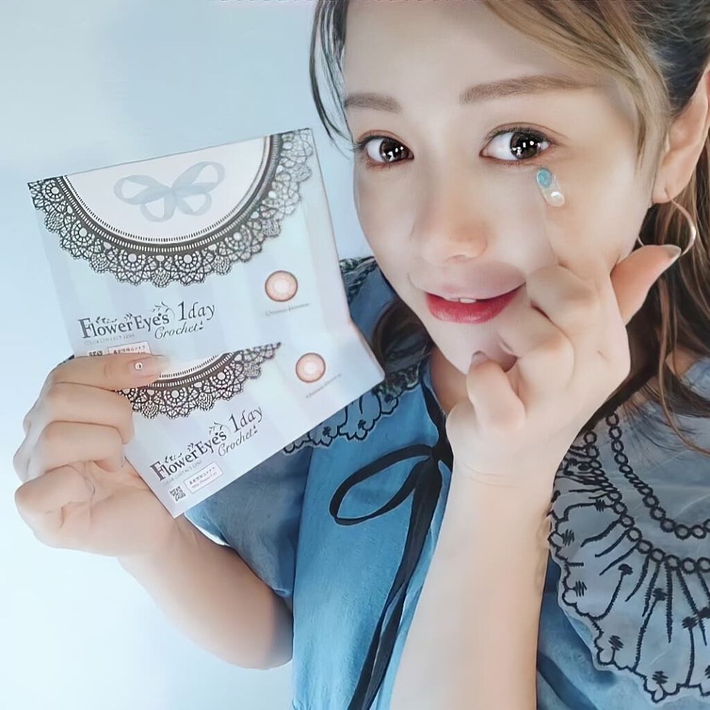 フラワーアイズ ワンデー クロッシェ/株式会社ビューフロンティア/ワンデー(1DAY)カラコンを使ったクチコミ(7枚目)