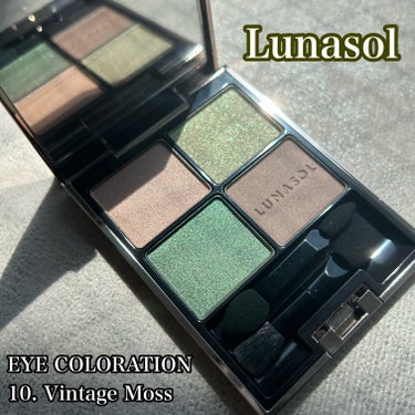 アイカラーレーション 10 Vintage Moss/LUNASOL/アイシャドウパレットの画像