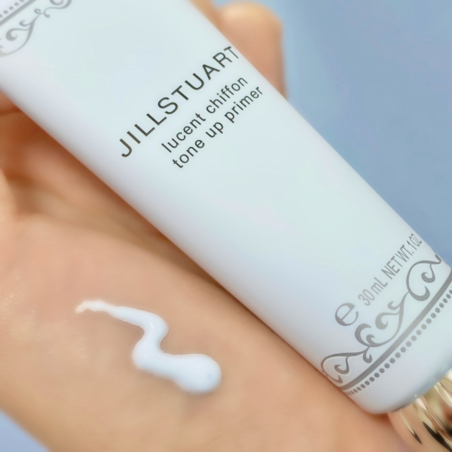 ジルスチュアート　ルーセントシフォン　トーンアップ プライマー/JILL STUART/化粧下地を使ったクチコミ（2枚目）