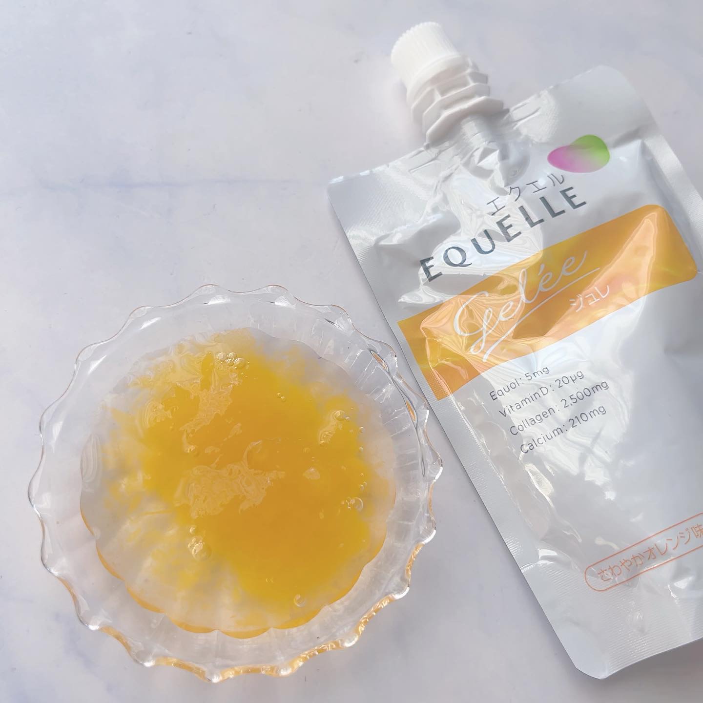 エクエル ジュレ さわやかオレンジ風味/大塚製薬/ゼリー飲料を使ったクチコミ（2枚目）