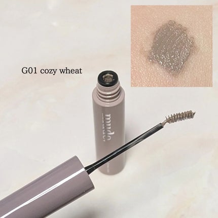 インスパイアスキニーブロウカラ/mude/眉マスカラを使ったクチコミ(2枚目)