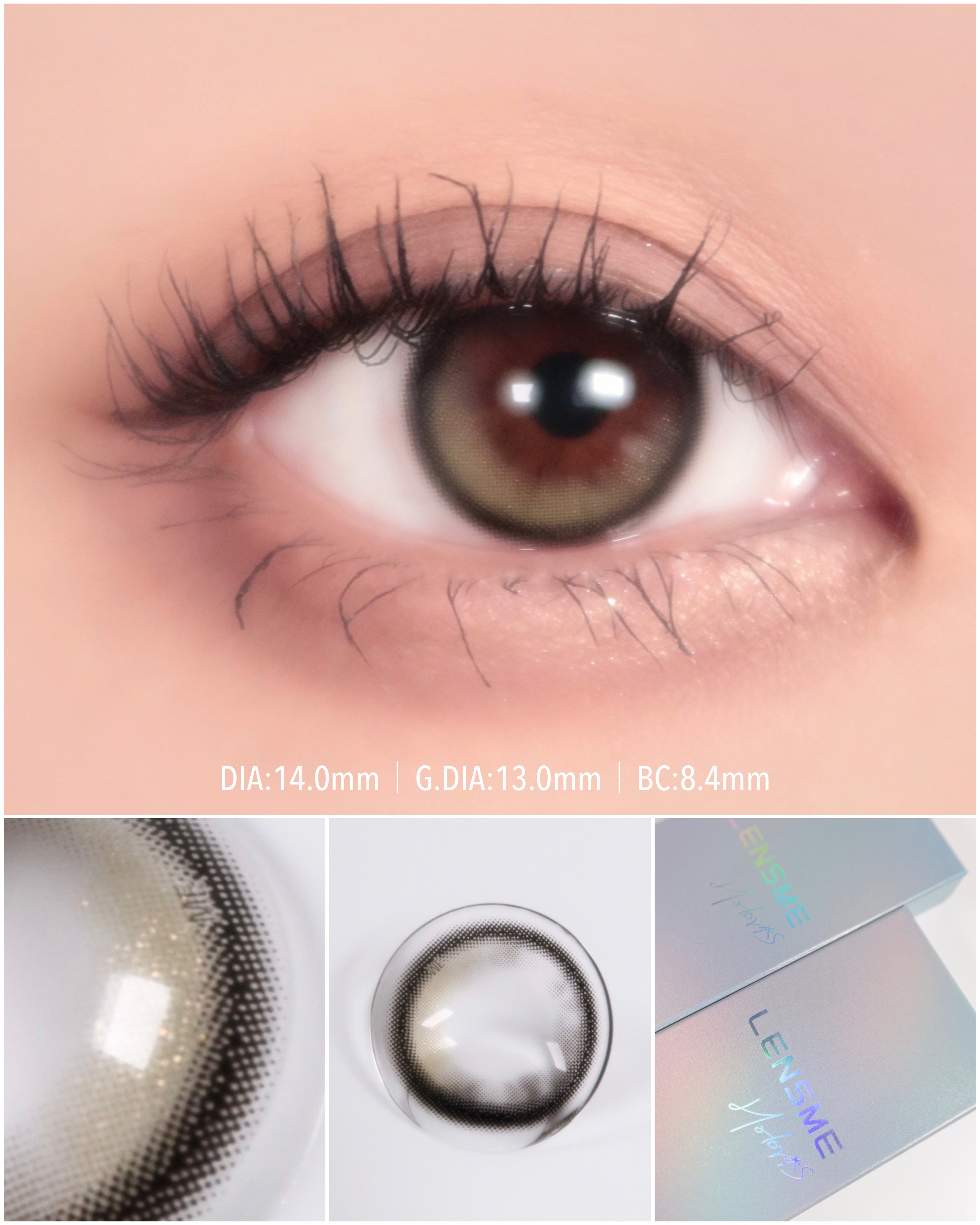 クローリングオリーブブラウン/LENSME/カラーコンタクトレンズを使ったクチコミ（1枚目）
