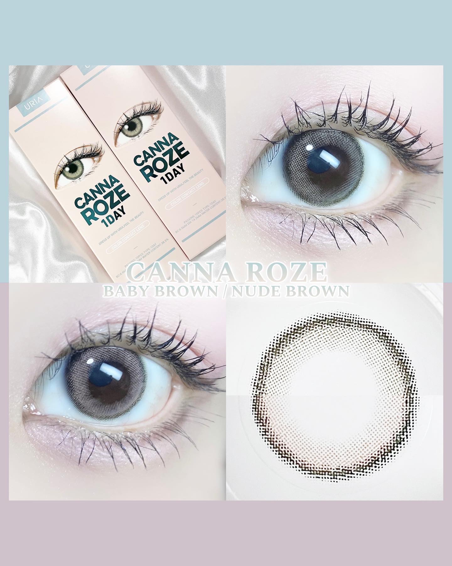 CANNA ROZE 1DAY/URIA i-DOL/ワンデー（１DAY）カラコンを使ったクチコミ（1枚目）