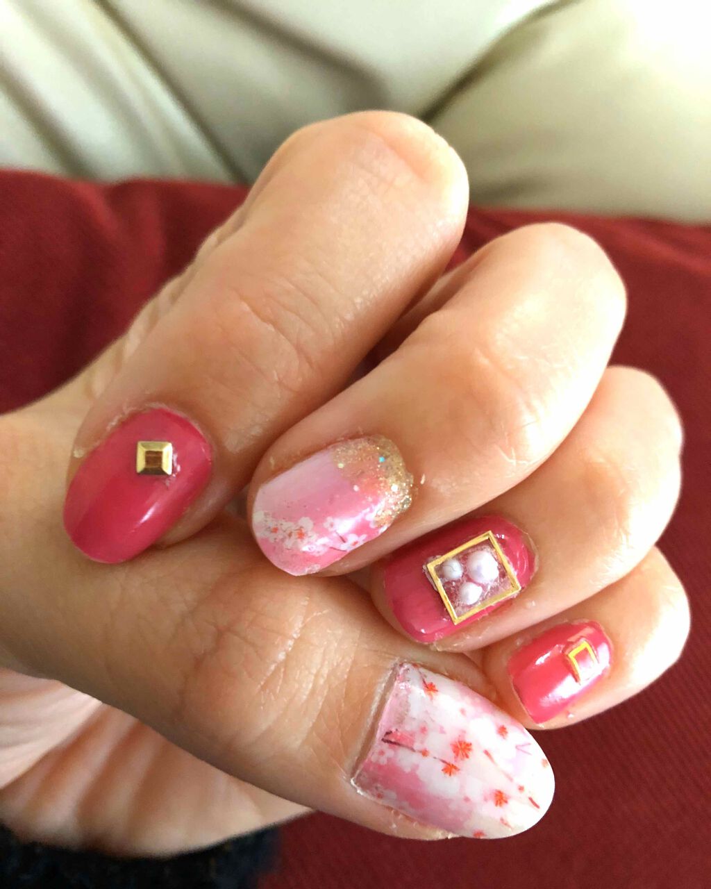 ネイルシール/DAISO/ネイルシールを使ったクチコミ（1枚目）