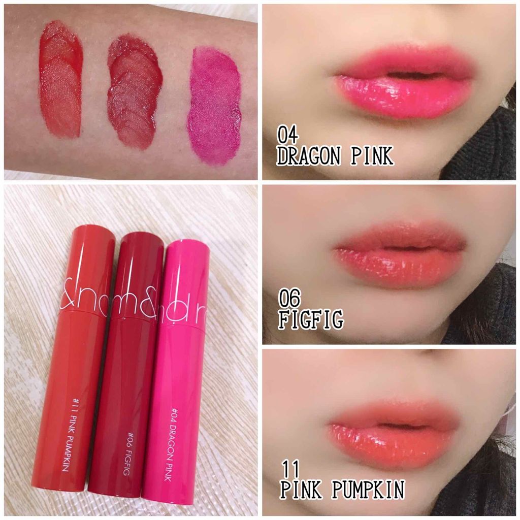 ジューシーラスティングティント/rom&nd/リップティントを使ったクチコミ(1枚目)