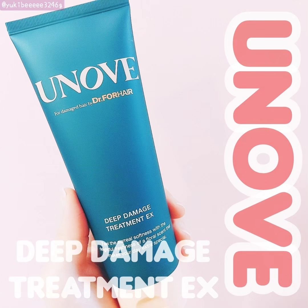 ⁡
⁡⁡アノブ
ディープダメージトリートメントEX

韓国で話題、オリーブヤングで人気の
UNOVEのヘアトリートメント🇰🇷

ダメージヘアケアにおすすめな
髪に必要な栄養がたっぷりの
ワンランク上のトリートメントだよ😳

こっくりし