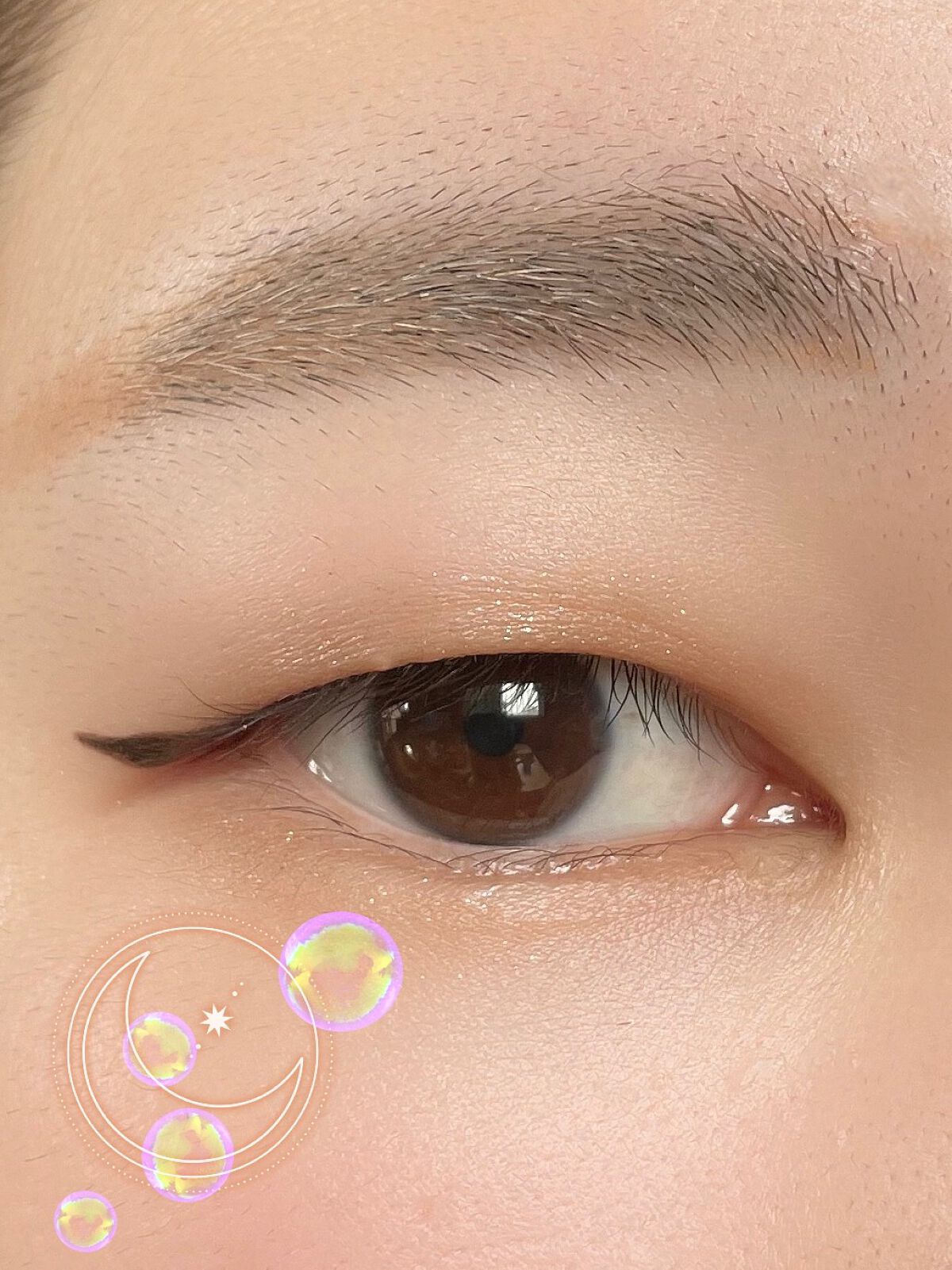 ギャラクシーモードアイズ BR-1 銀河団/KATE/単色アイシャドウを使ったクチコミ（2枚目）