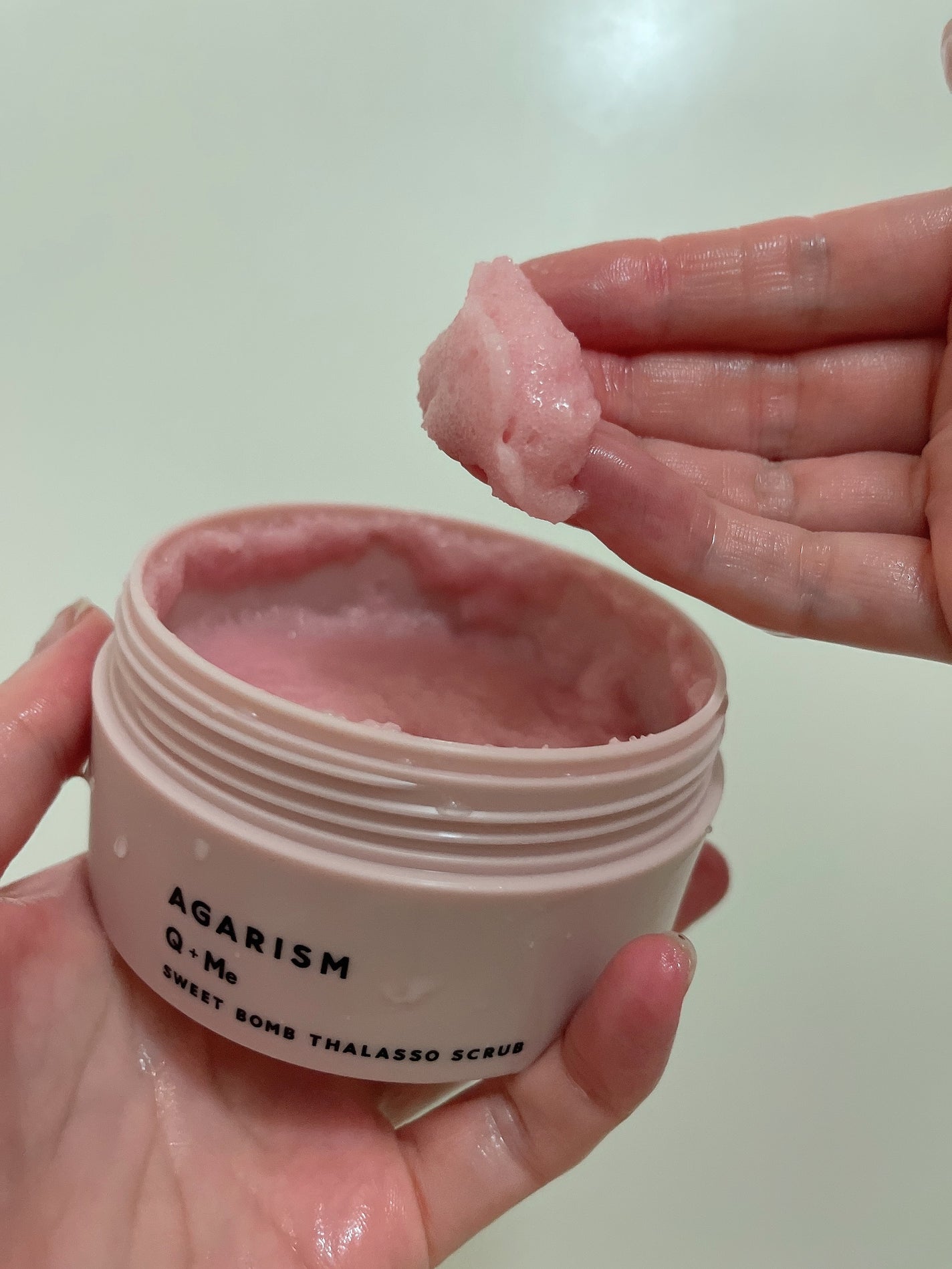 Q+Me スウィート ボム タラソ スクラブ/AGARISM/バスト・ヒップケアを使ったクチコミ(1枚目)