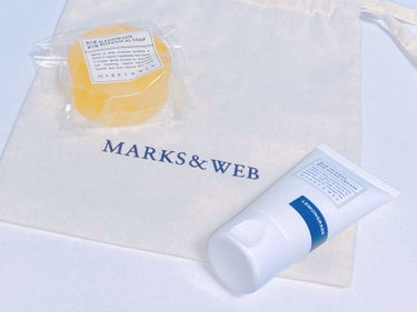 MARKS&WEB ハーバルハンドクリーム レモングラスのクチコミ「MARKS&WEB
コットンポーチS
ハンドメイドボタニカルソープ レモングラス
ハーバルハン.....」（1枚目）