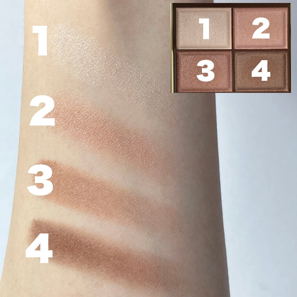 スキニーリッチシャドウ/excel/アイシャドウパレットを使ったクチコミ(3枚目)