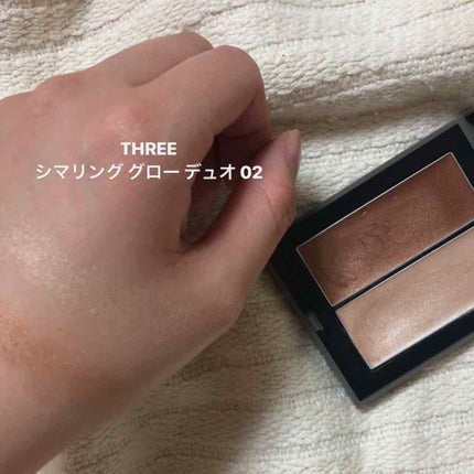 THREE シマリング グロー デュオ/THREE/クリームハイライトを使ったクチコミ(4枚目)
