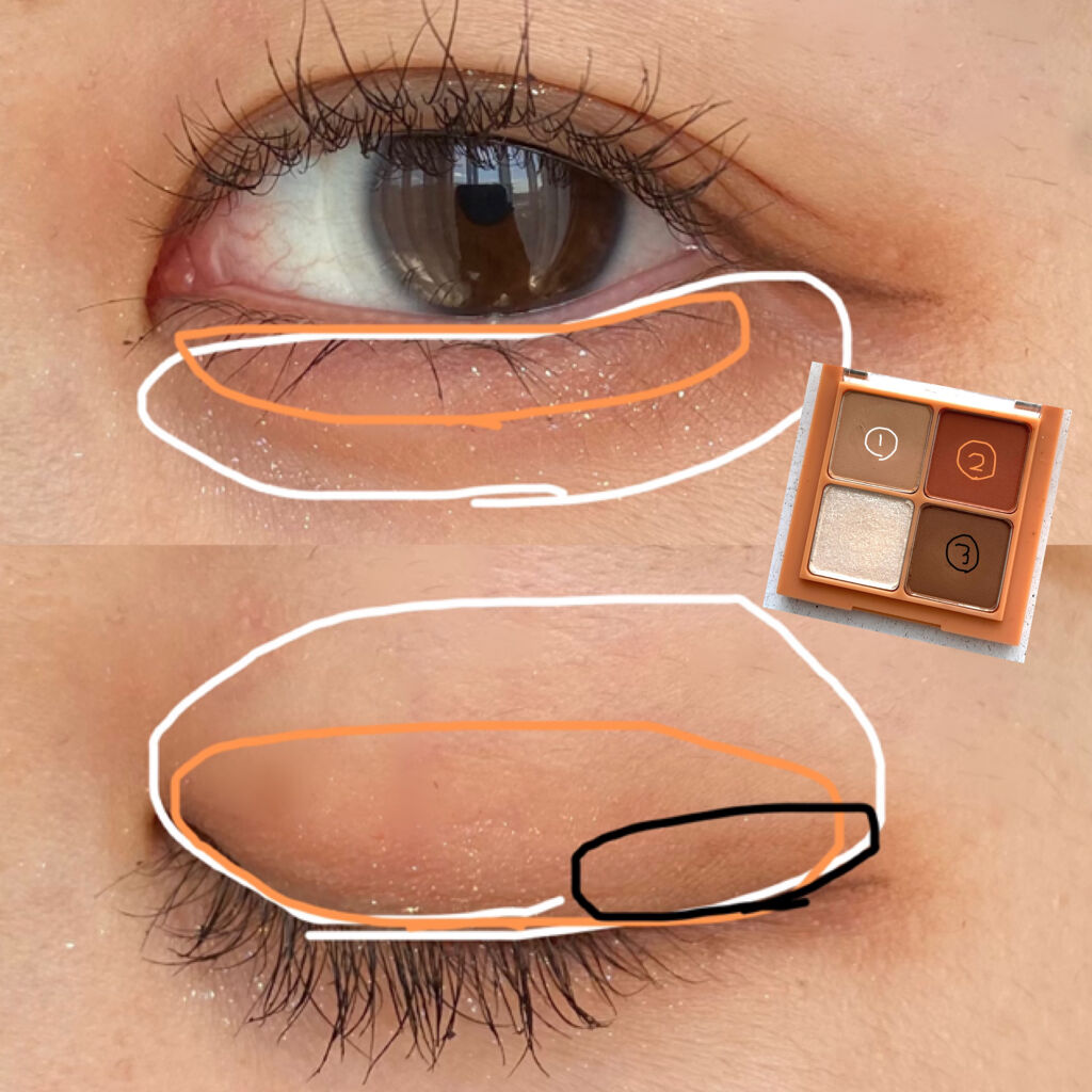 ベターザンアイズ ミュージックシリーズ/rom&nd/アイシャドウパレットを使ったクチコミ（3枚目）