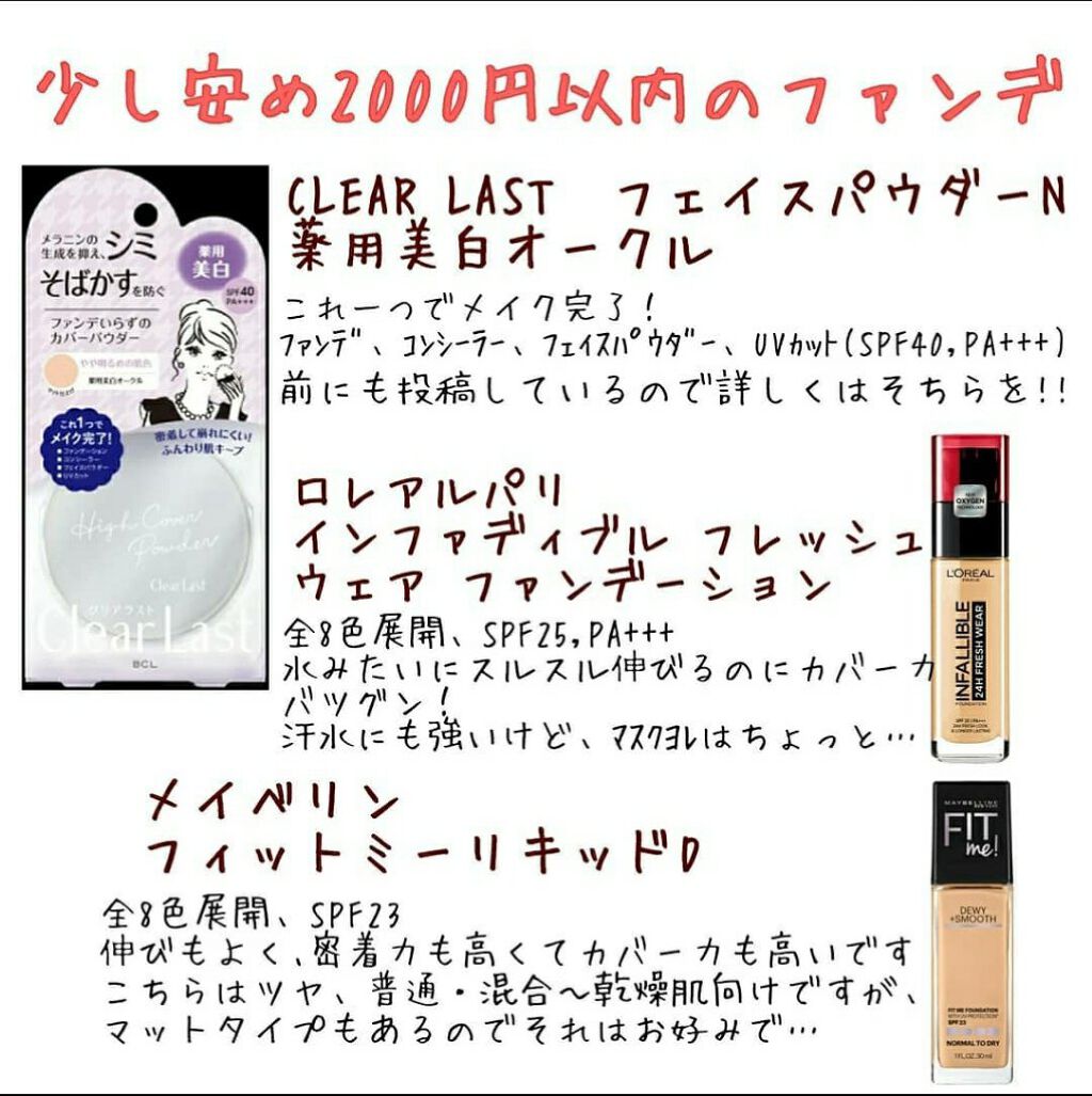 クリアラスト フェイスパウダー N 薬用美白オークル/クリアラスト/プレストパウダーを使ったクチコミ（3枚目）