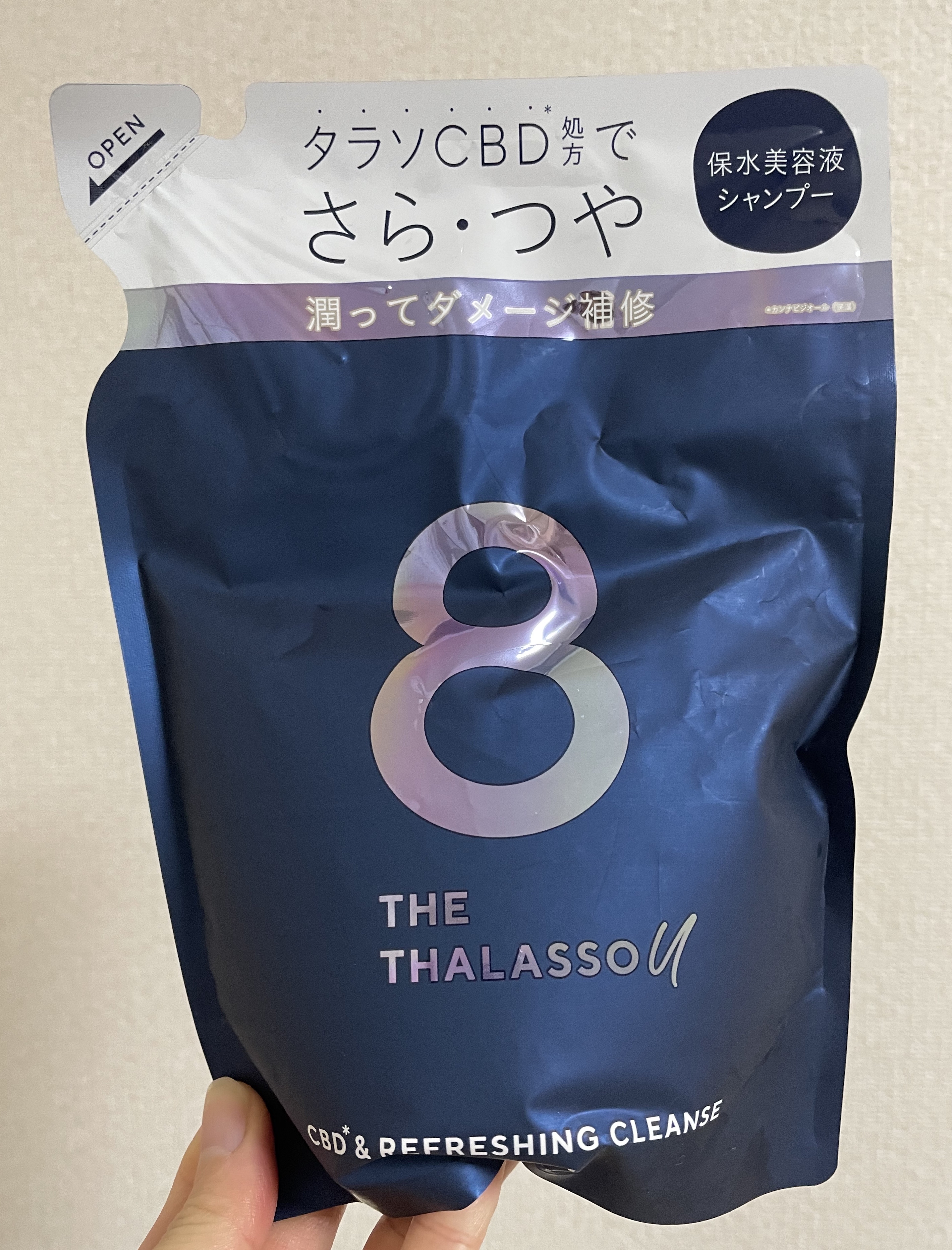 エイトザタラソ ユー CBD＆リフレッシング クレンズ 美容液シャンプー／CBD＆バランシング ダメージリペア 美容液ヘアトリートメント/エイトザタラソ/市販シャンプーを使ったクチコミ（1枚目）