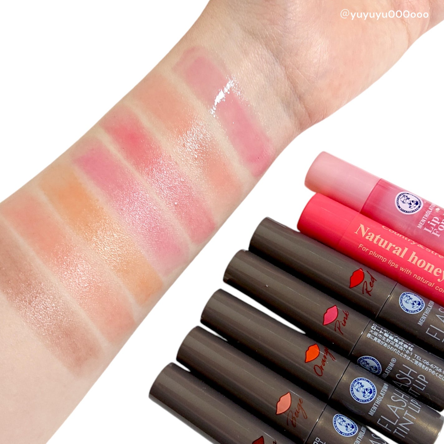 メンソレータム フラッシュティントリップ/メンソレータム/リップティントを使ったクチコミ(9枚目)